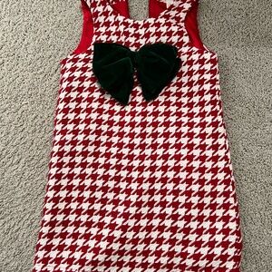 Hatley Red and White Houndstooth Kids Formal Dress